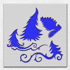 Trees Stencil - Art and Wall Stencil - Image 5