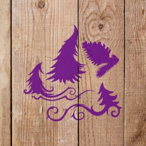 Trees Stencil - Art and Wall Stencil - Image 4