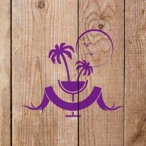 Vacation Cocktail Stencil - Art and Wall Stencil - Image 4