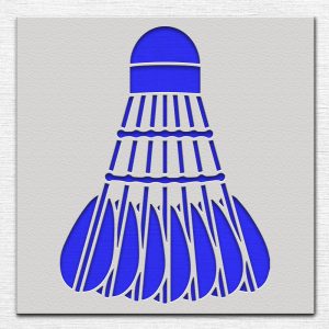Badminton Stencil - Art and Wall Stencil - Image 4