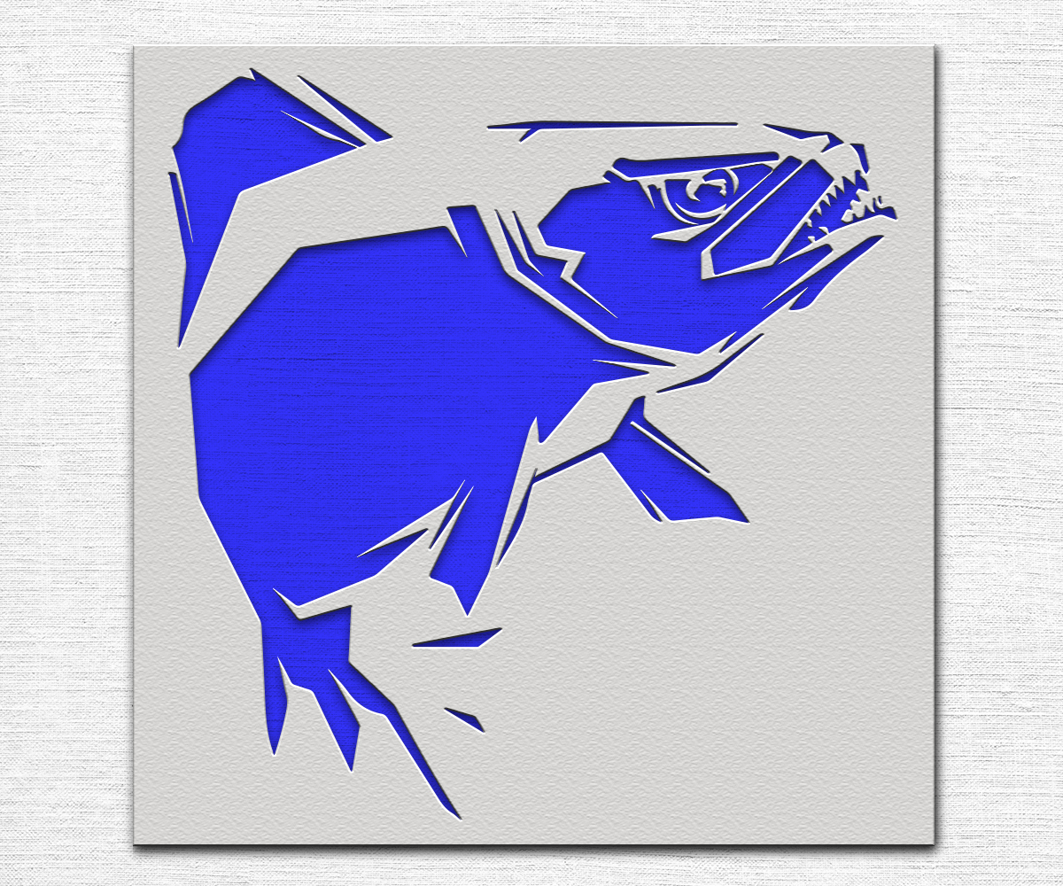 Fish Stencil Art and Wall Stencil Stencil Giant