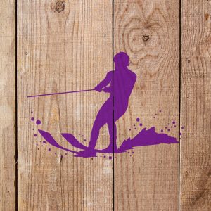 Water Skiing Stencil - Art and Wall Stencil - Image 5