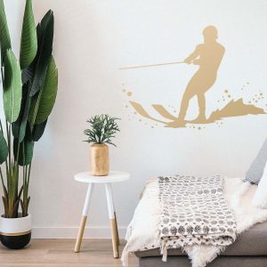 Water Skiing Stencil - Art and Wall Stencil - Image 3