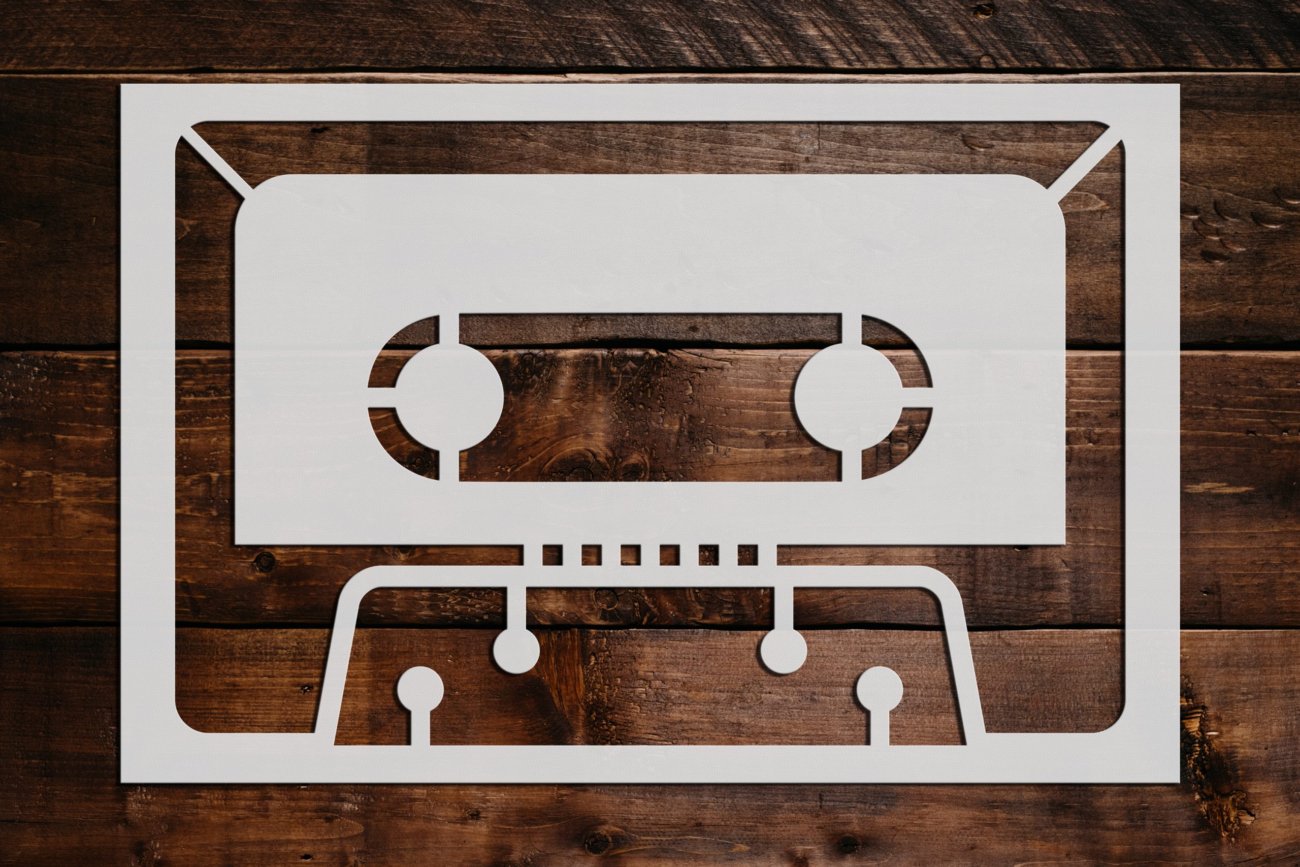 Cassette Tape Stencil Art and Wall Stencil Stencil Giant