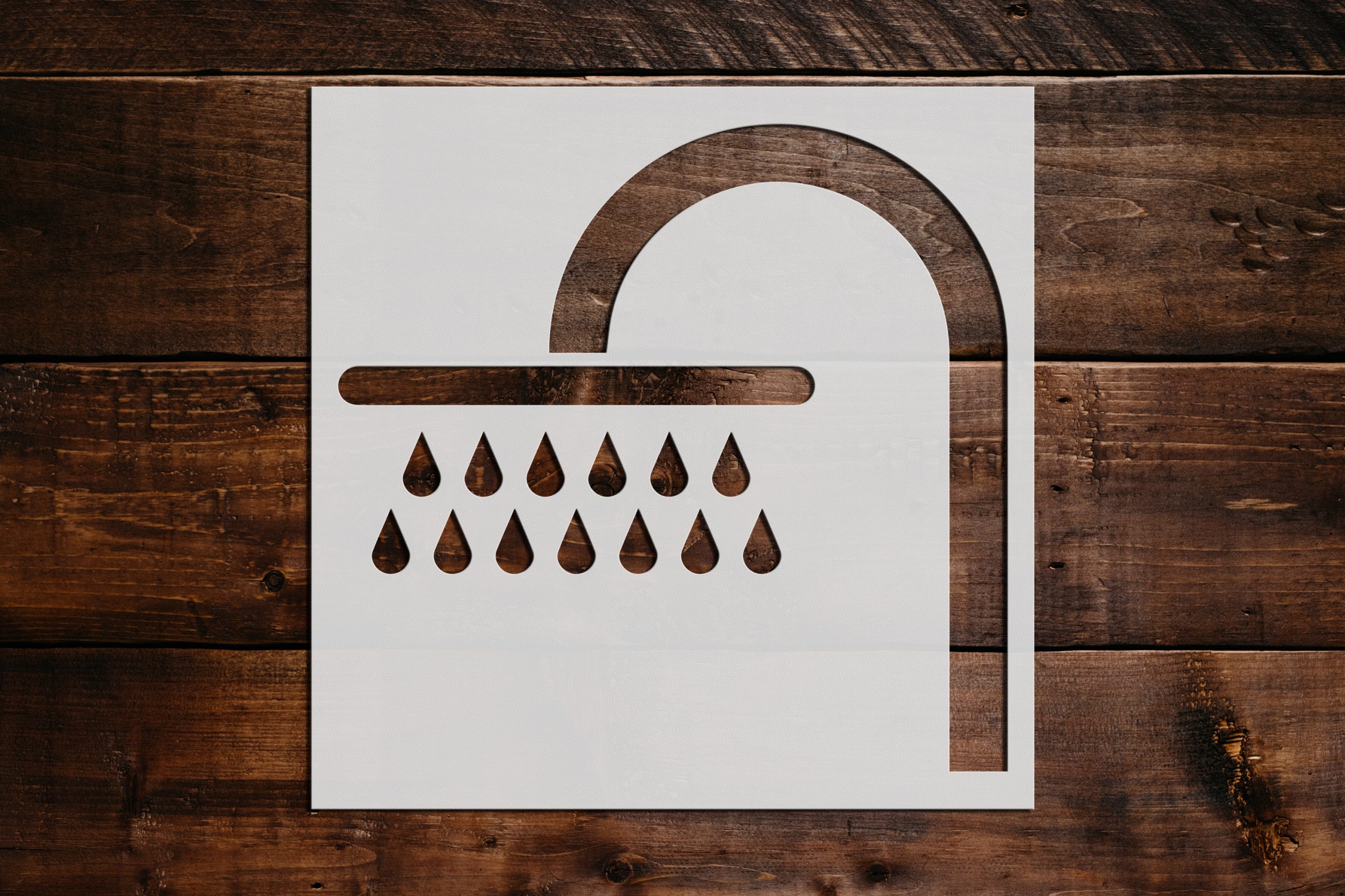 Shower Head Stencil Art and Wall Stencil Stencil Giant