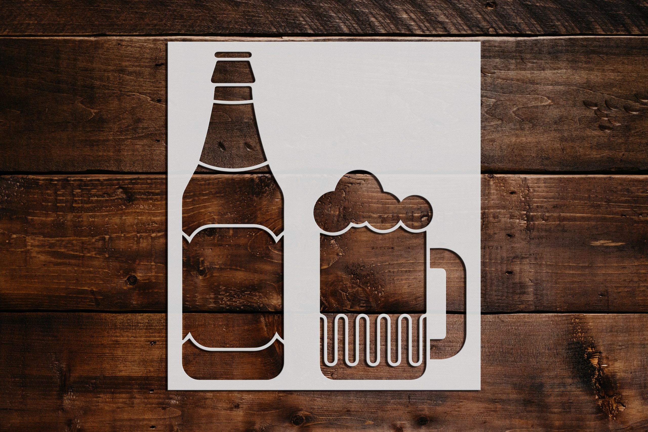 Root Beer Bottle And Mug Stencil Art And Wall Stencil Stencil Giant 3836