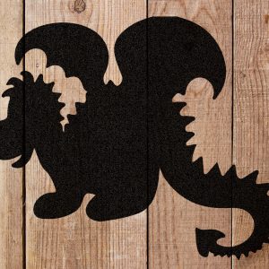Cute Dragon Stencil - Art and Wall Stencil - Image 5