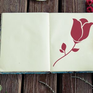 Rose Stencil - Art and Wall Stencil - Image 4