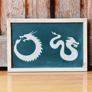 Two Dragons Stencil - Art and Wall Stencil - Image 4