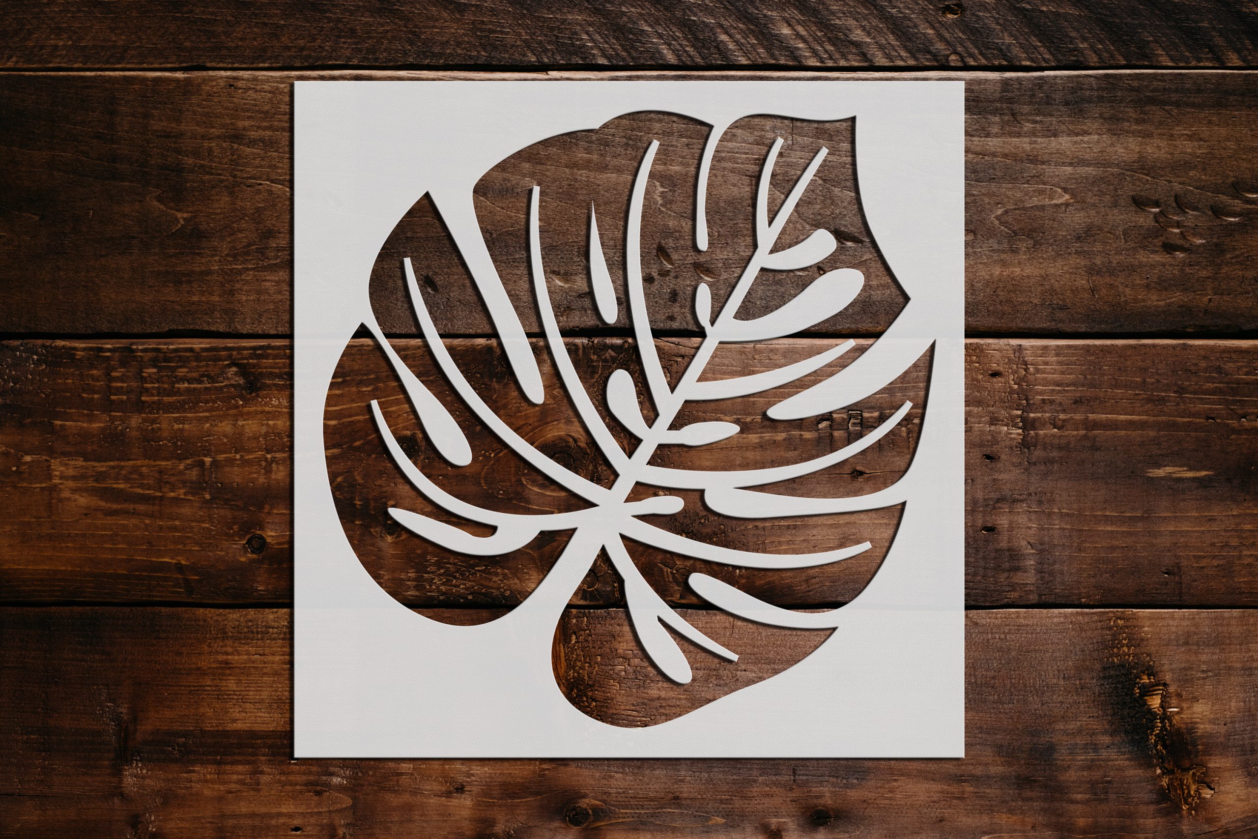 Tropical Leaf Stencil Art and Wall Stencil Stencil Giant