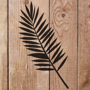 Tropical Fern Leaf Stencil - Art and Wall Stencil - Image 4