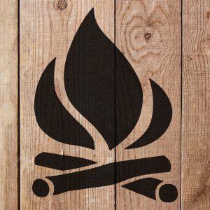 Campfire Stencil - Art and Wall Stencil - Image 4