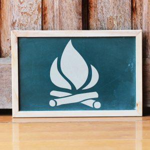Campfire Stencil - Art and Wall Stencil - Image 3