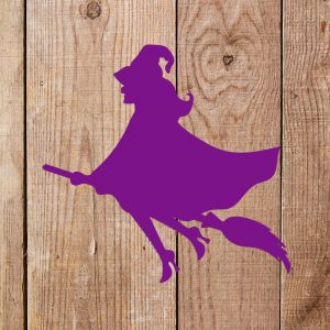 Witch on a Broom Stencil - Art and Wall Stencil - Image 3