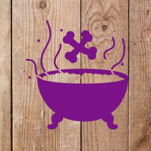 Witches Cauldron Stencil - Art and Wall Stencil - Image 3