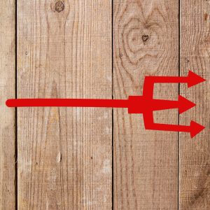 Devil's Pitchfork Stencil - Art and Wall Stencil - Image 4