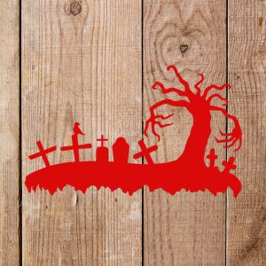 Graveyard Stencil - Art and Wall Stencil - Image 4