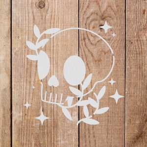 Skull Stencil - Art and Wall Stencil - Image 3