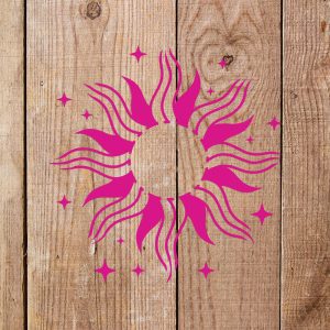 The Sun Stencil - Art and Wall Stencil - Image 3