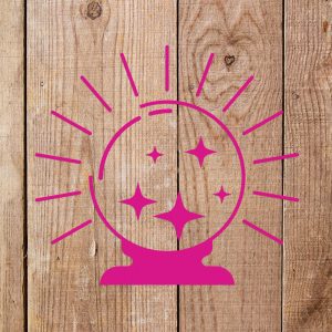 A Crystal Ball Stencil - Art and Wall Stencil - Image 3