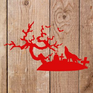 Graveyard Stencil - Art and Wall Stencil - Image 3