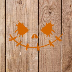 Pumpkin Face Stencil - Art and Wall Stencil - Image 3