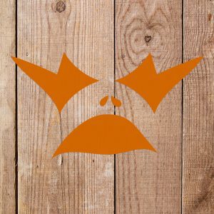 Pumpkin Face Stencil - Art and Wall Stencil - Image 4