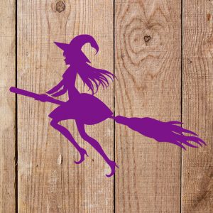 Witch on a Broom Stencil - Art and Wall Stencil - Image 5