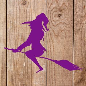 Witch on a Broom Stencil - Art and Wall Stencil - Image 5