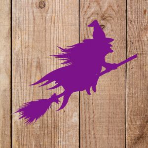 Witch on a Broom Stencil - Art and Wall Stencil - Image 4