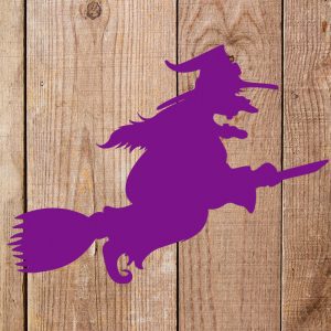 Witch on a Broom Stencil - Art and Wall Stencil - Image 3
