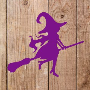 Witch on a Broom Stencil - Art and Wall Stencil - Image 4