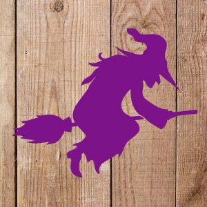 Witch on a Broom Stencil - Art and Wall Stencil - Image 5