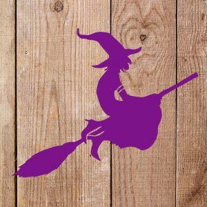 Witch on a Broom Stencil - Art and Wall Stencil - Image 3