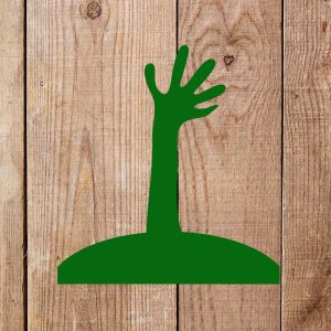 Hand out of the Grave Stencil - Art and Wall Stencil - Image 5