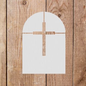 Cross Tombstone Stencil - Art and Wall Stencil - Image 3
