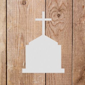 Cross Tombstone Stencil - Art and Wall Stencil - Image 5