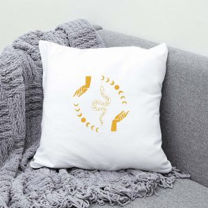 Moons, Snakes, and Hands Stencil - Art and Wall Stencil - Image 4