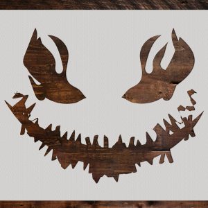 Pumpkin Face Stencil - Art and Wall Stencil