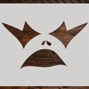 Pumpkin Face Stencil - Art and Wall Stencil