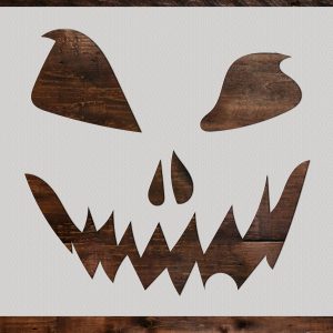 Pumpkin Face Stencil - Art and Wall Stencil