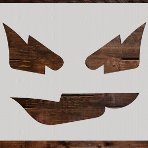 Pumpkin Face Stencil - Art and Wall Stencil