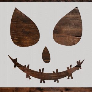 Pumpkin Face Stencil - Art and Wall Stencil
