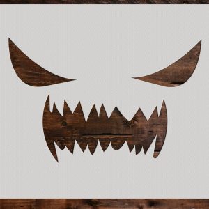 Pumpkin Face Stencil - Art and Wall Stencil