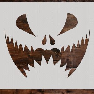 Pumpkin Face Stencil - Art and Wall Stencil