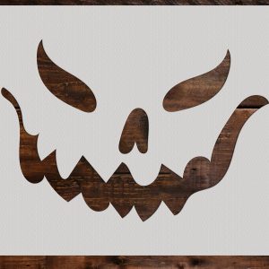 Pumpkin Face Stencil - Art and Wall Stencil
