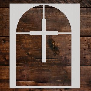 Cross Tombstone Stencil - Art and Wall Stencil