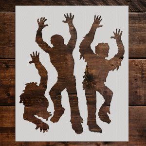 Zombies Stencil - Art and Wall Stencil