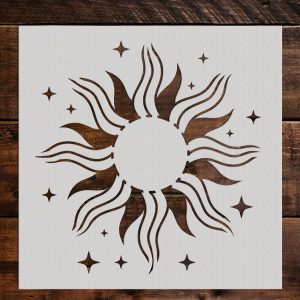 The Sun Stencil - Art and Wall Stencil