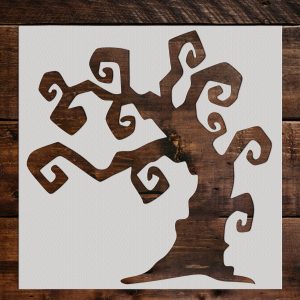 Dead Tree Stencil - Art and Wall Stencil - Image 1